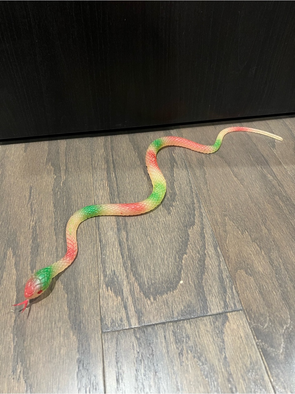 Flexible Rubber Multicolor Snake Toy Prop
